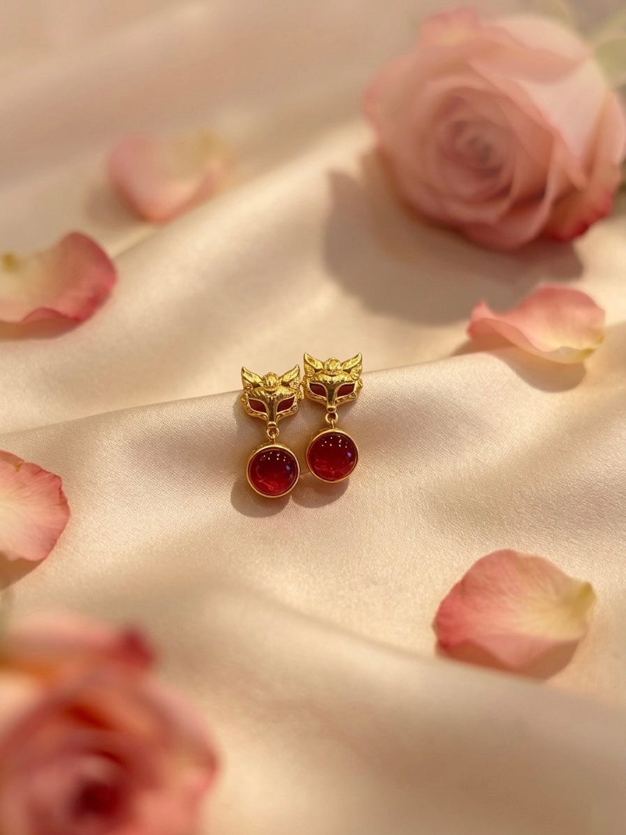 🦊 Foxfire Allure Earrings (Preorder)